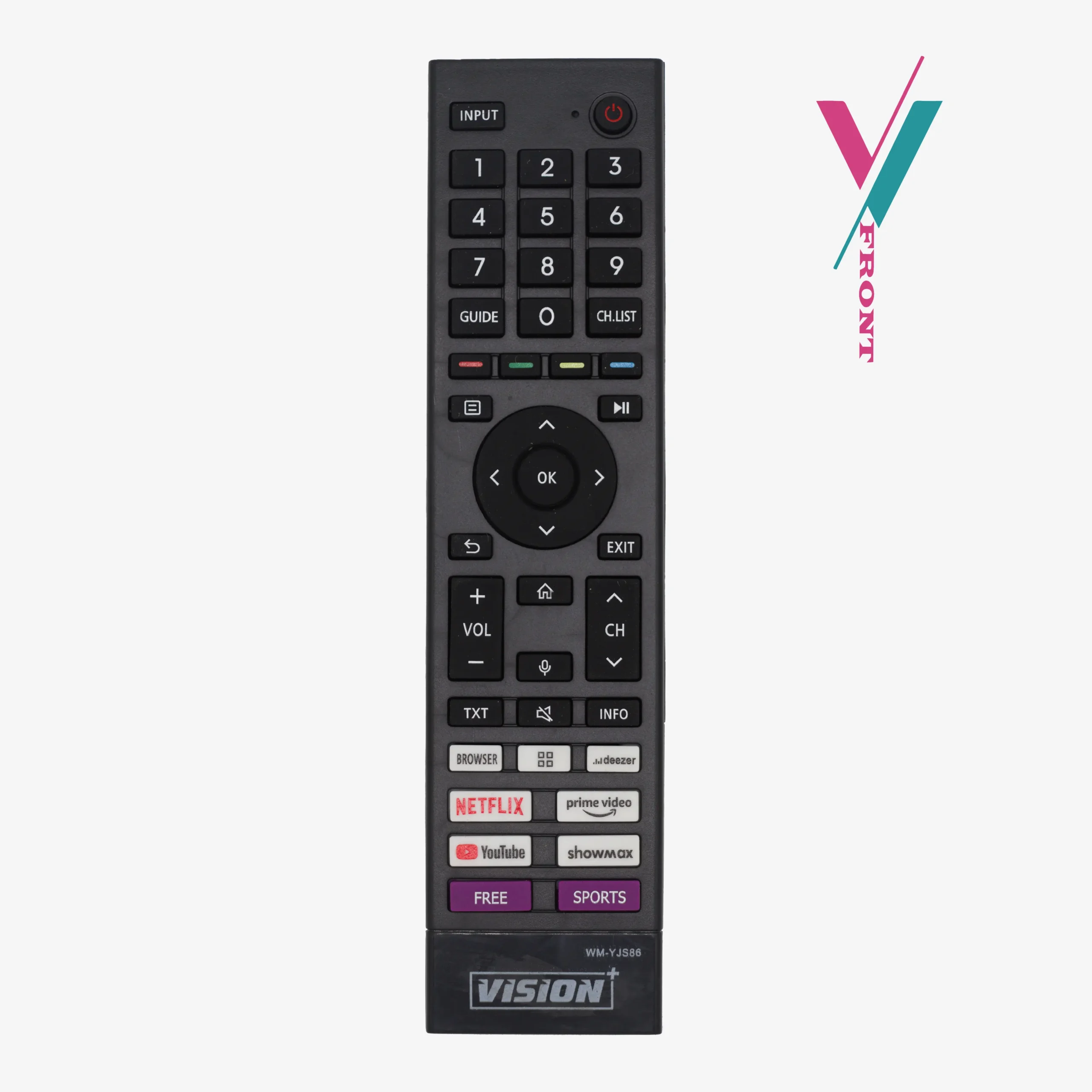 vision plus tv remote control