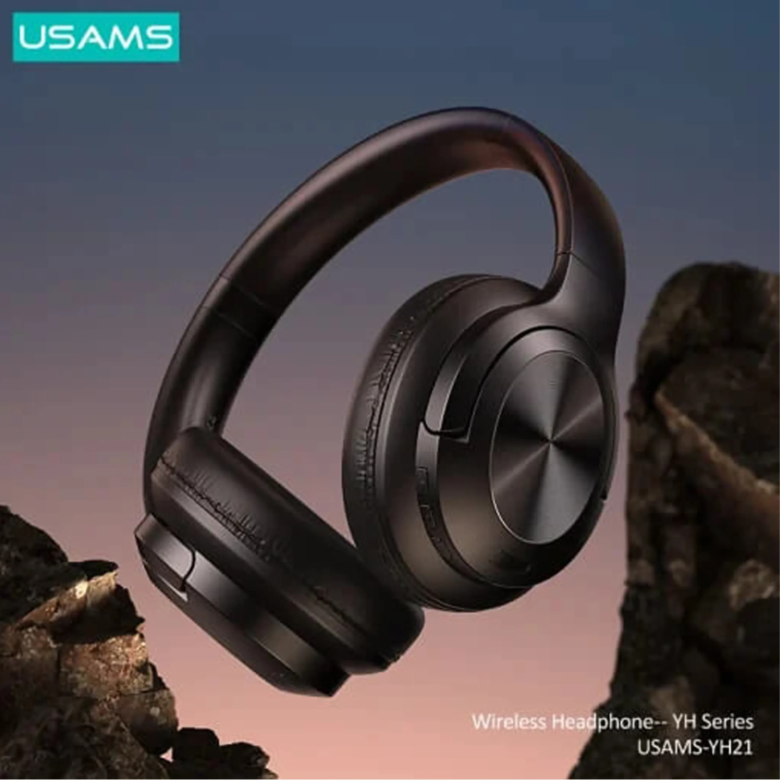 black music headphones