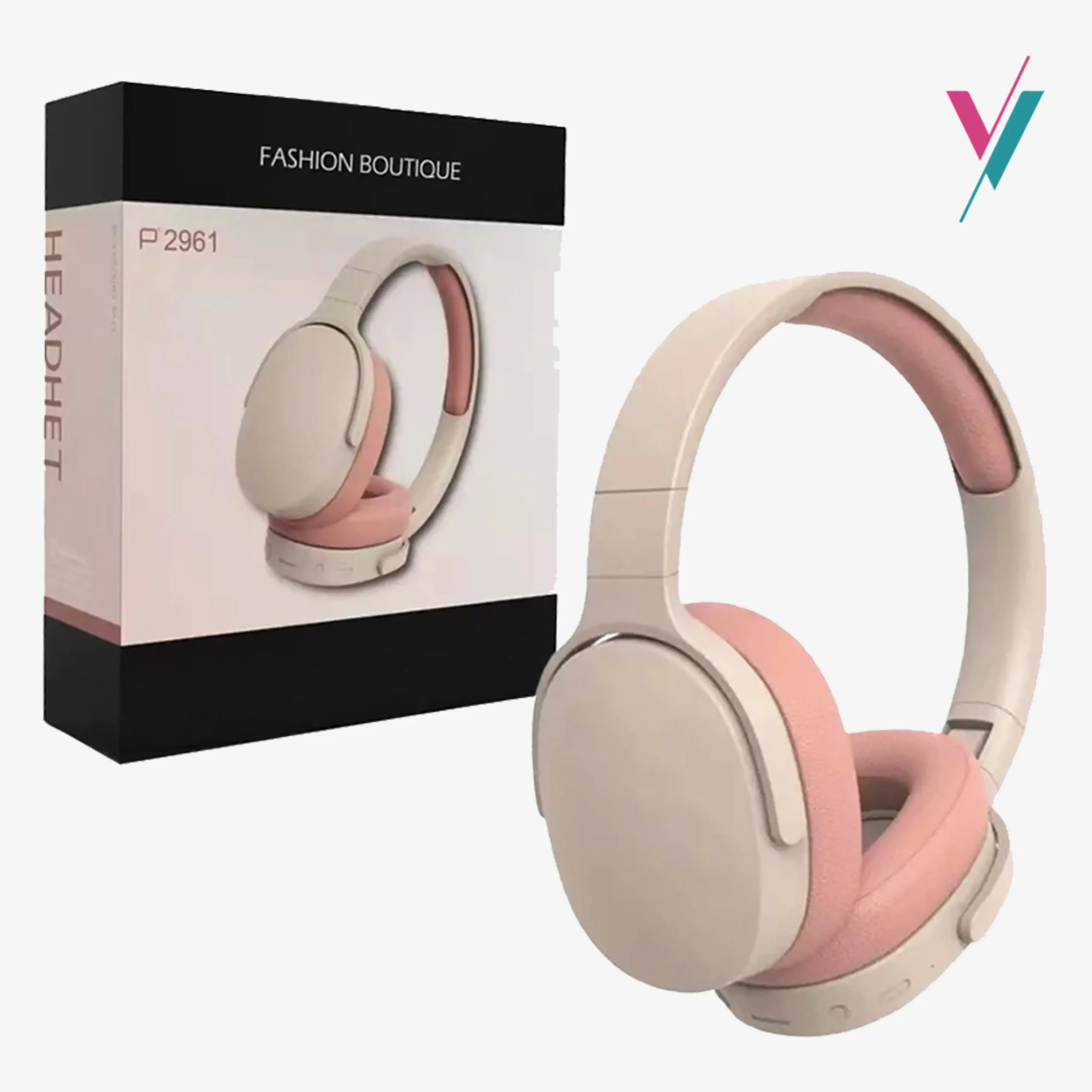 P2961 fashion boutique Wireless Over-Ear Bluetooth Headphones with Built-In Mic