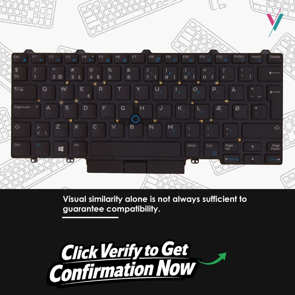 Dell Latitude 5480 Backlit Keyboard