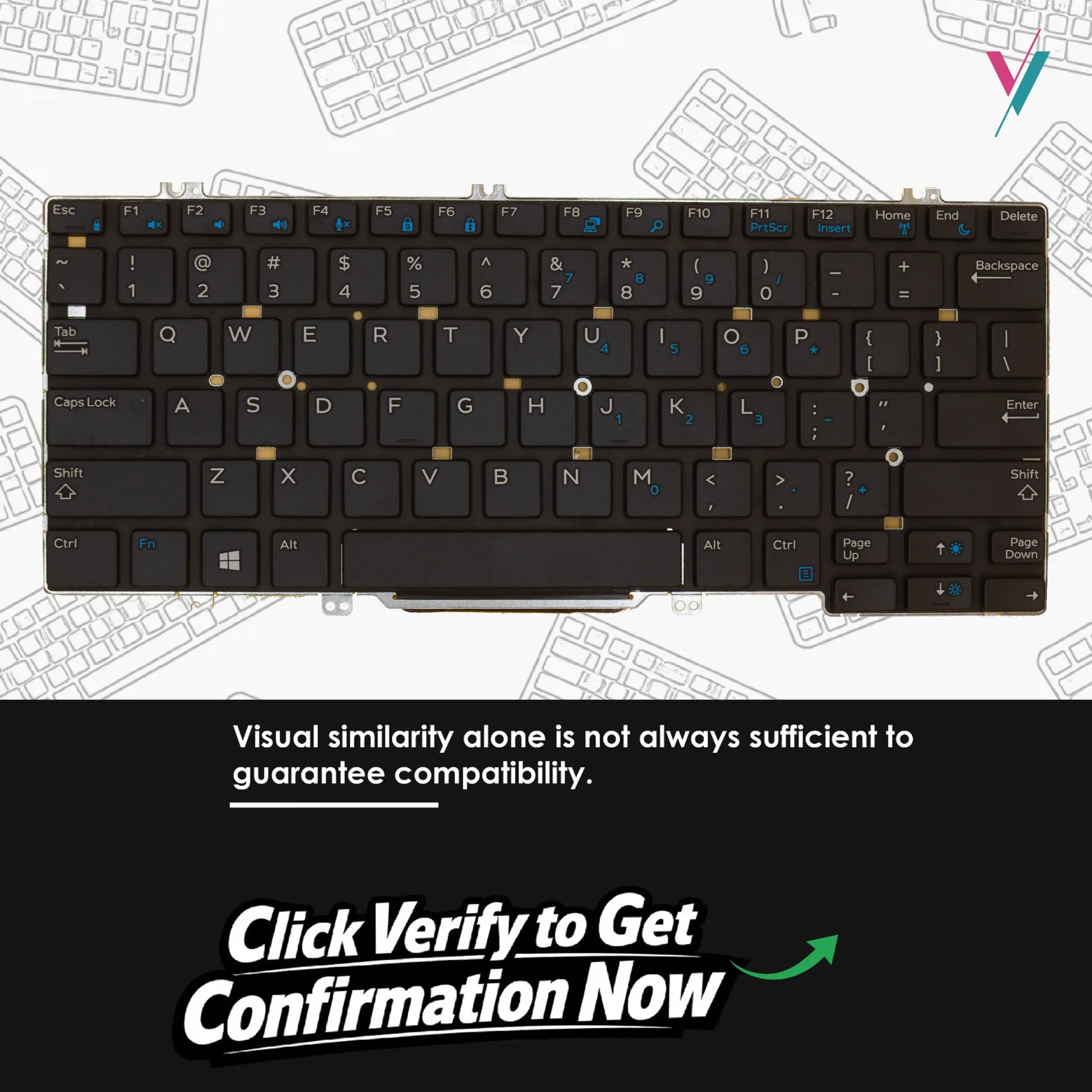 Dell Latitude 7390 Series keyboard