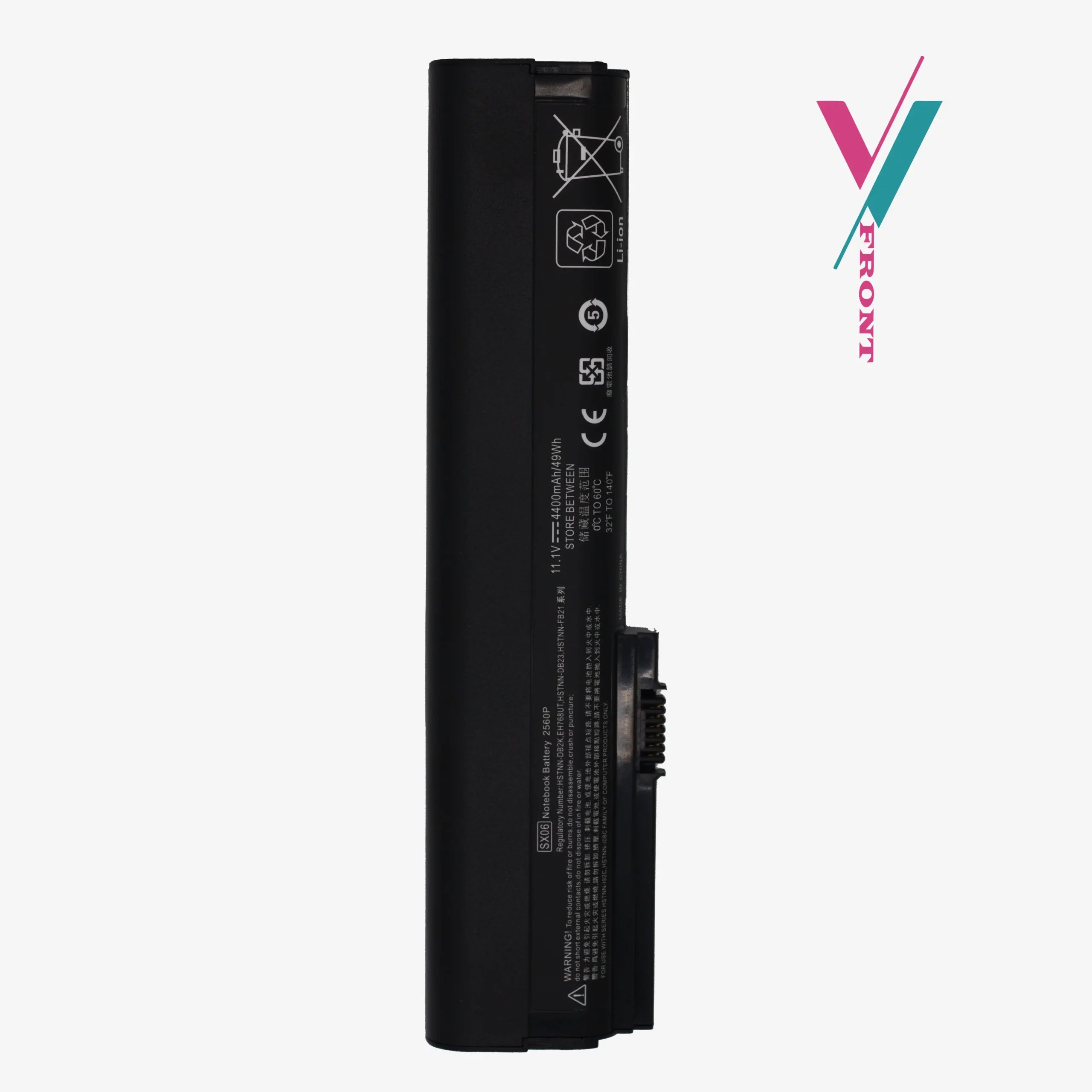 laptop replacement battery for HP EliteBook 2560p & 2570p laptop replacement battery for HP EliteBook 2560p & 2570p