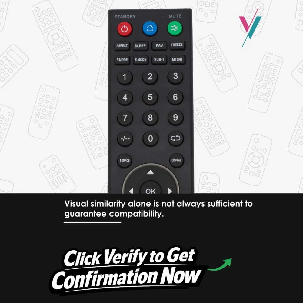 replacement remote for vitron tv