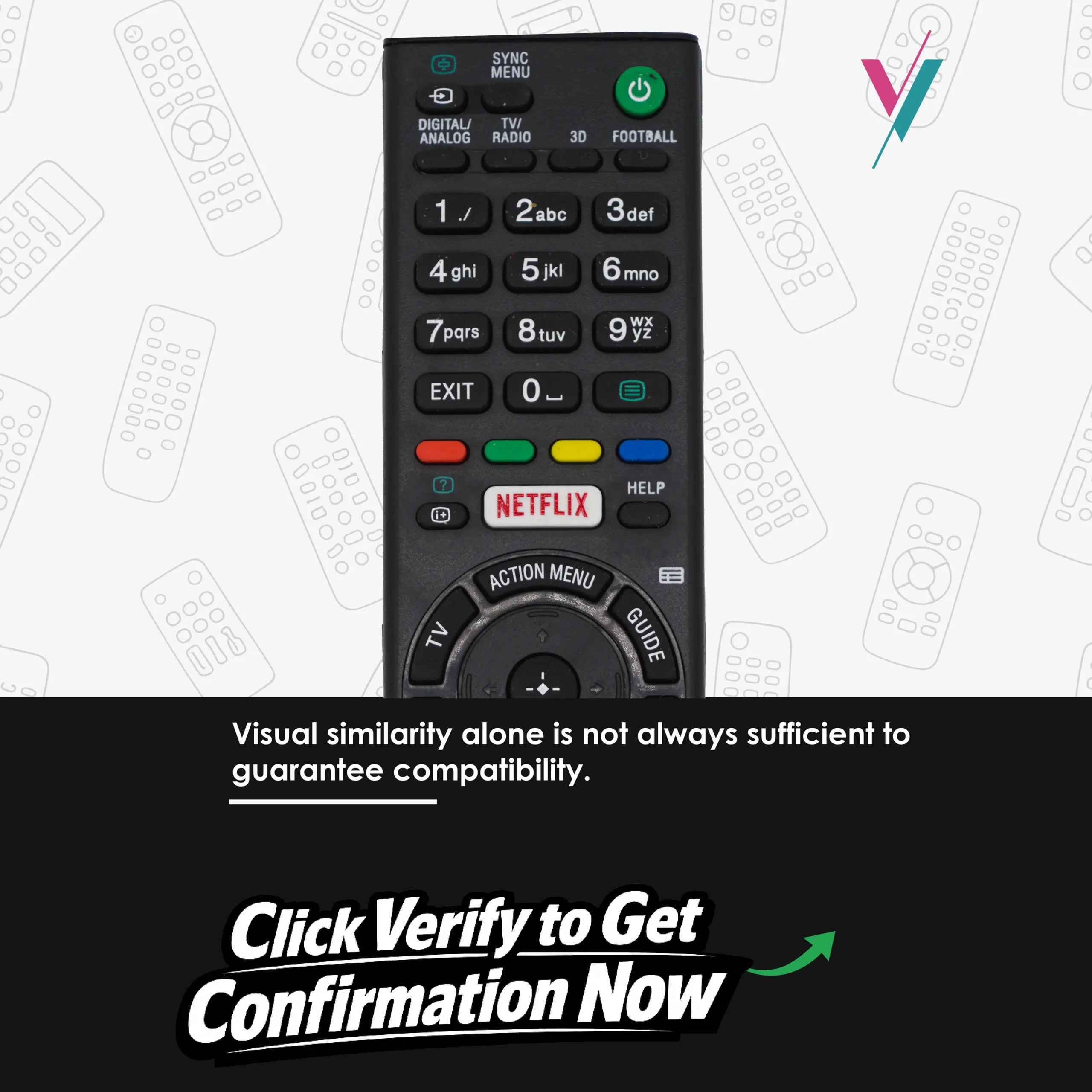 sony smart tv remote controller
