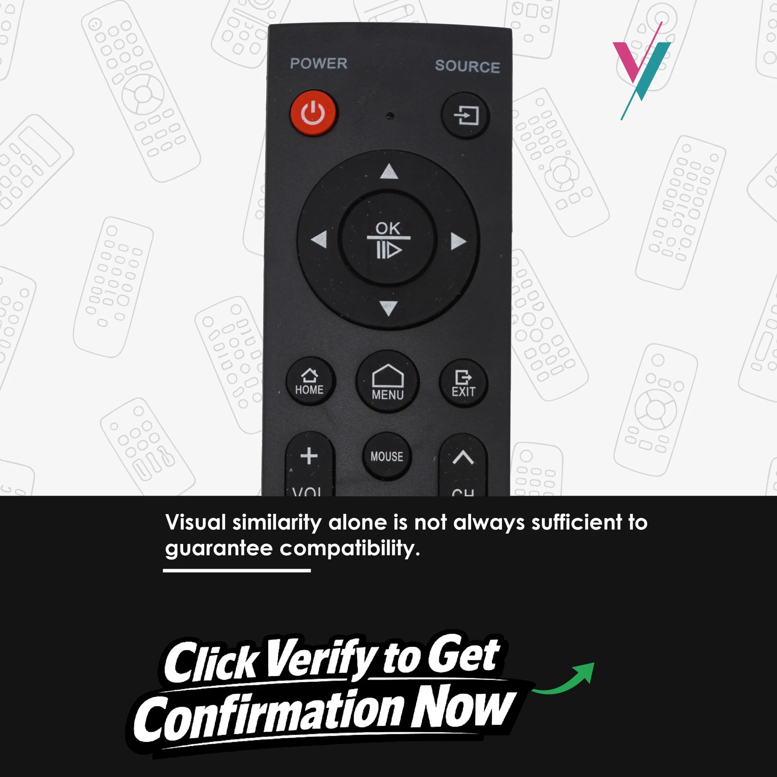 vision plus replacement remote
