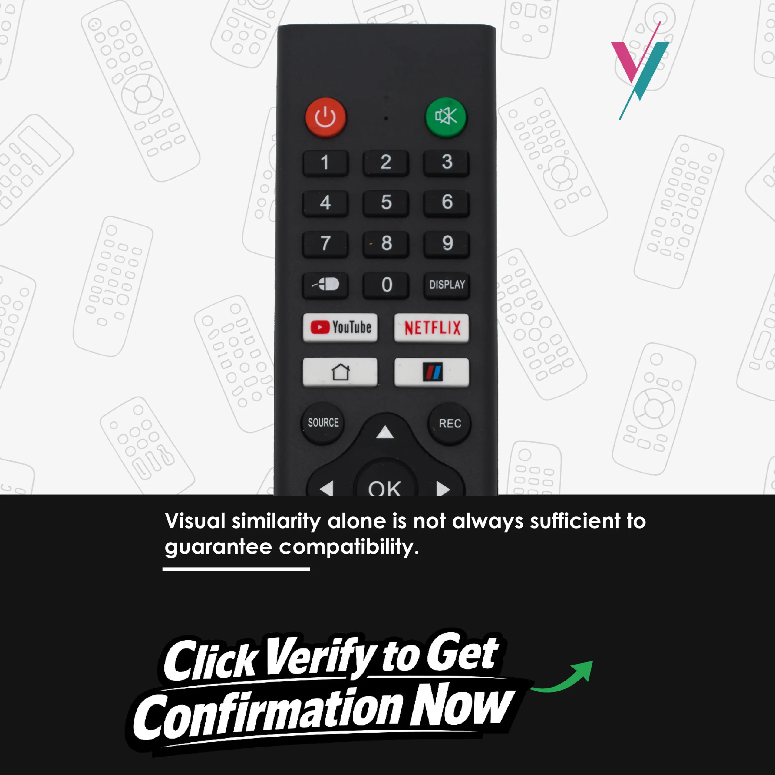 vision plus smart tv remote