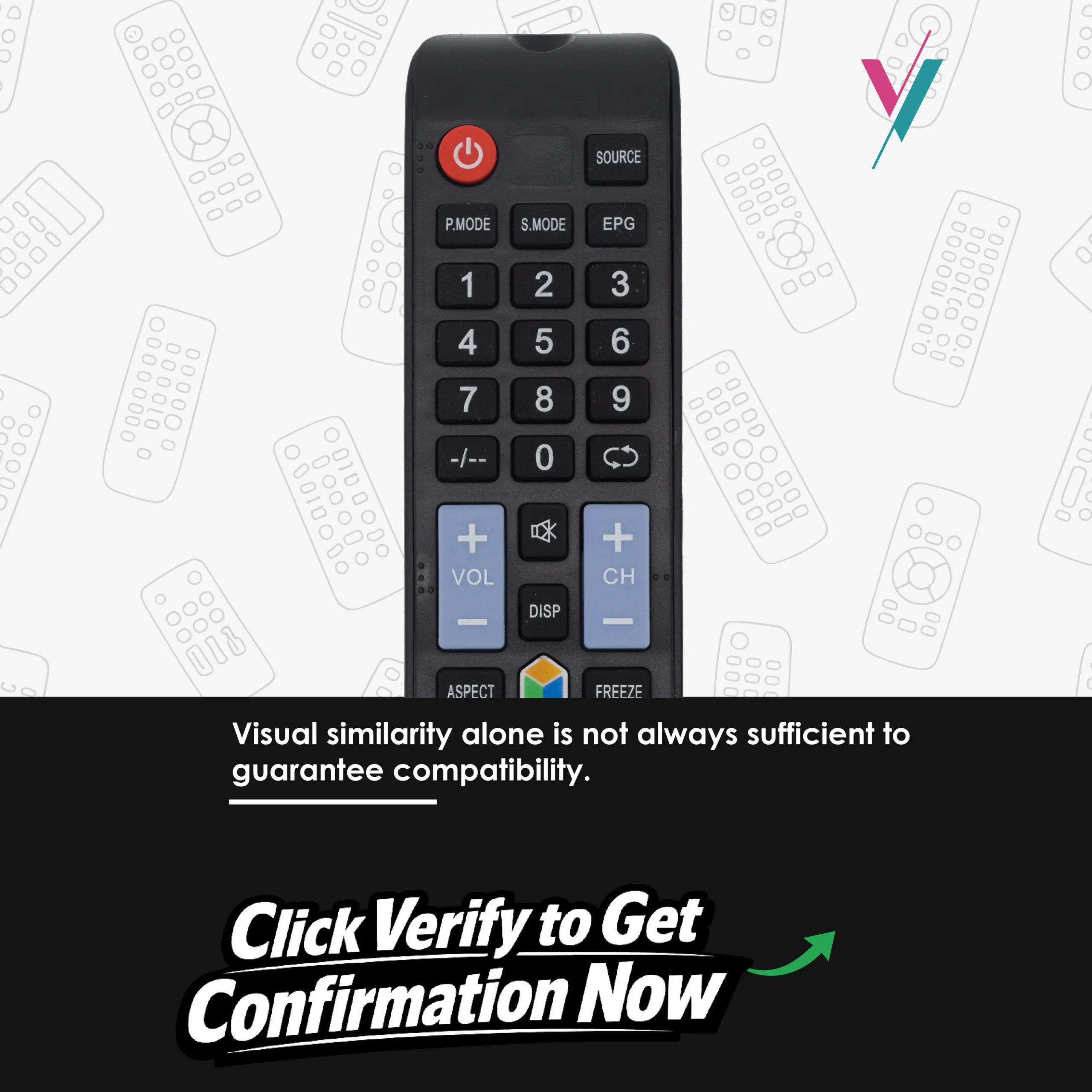 vision tv replacement remote