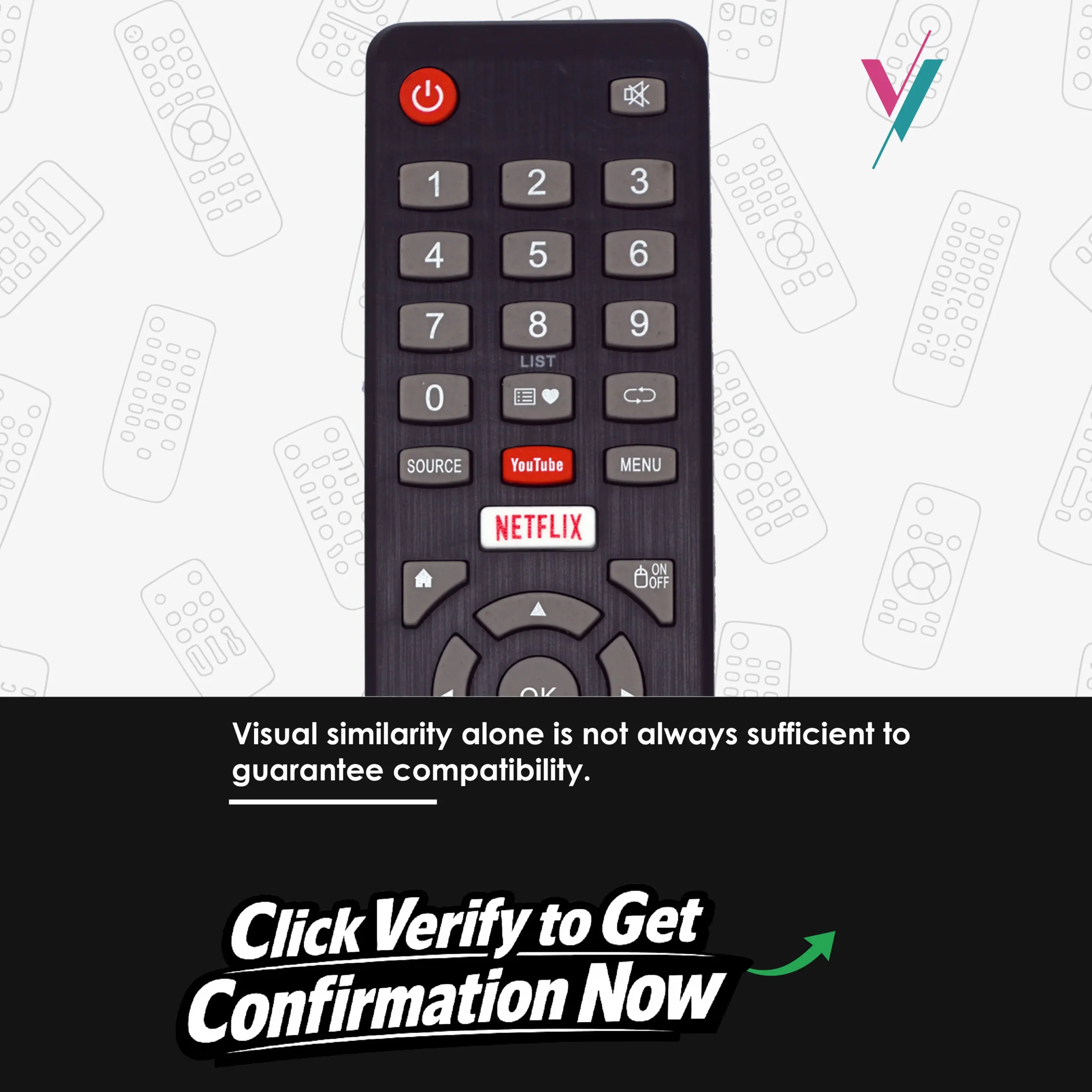 vitron smart tv replacement remote