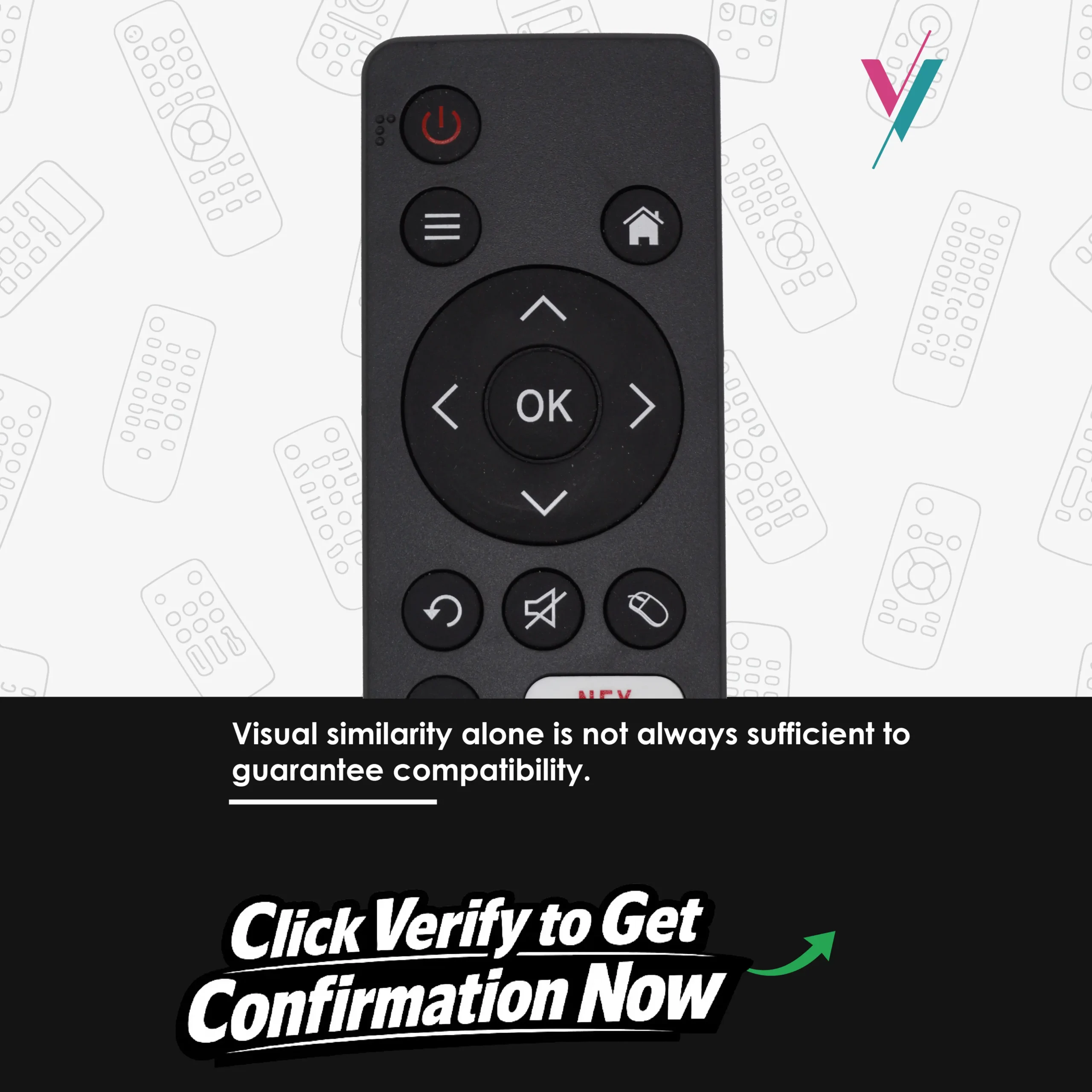 vitron smart tv replacement remote controller